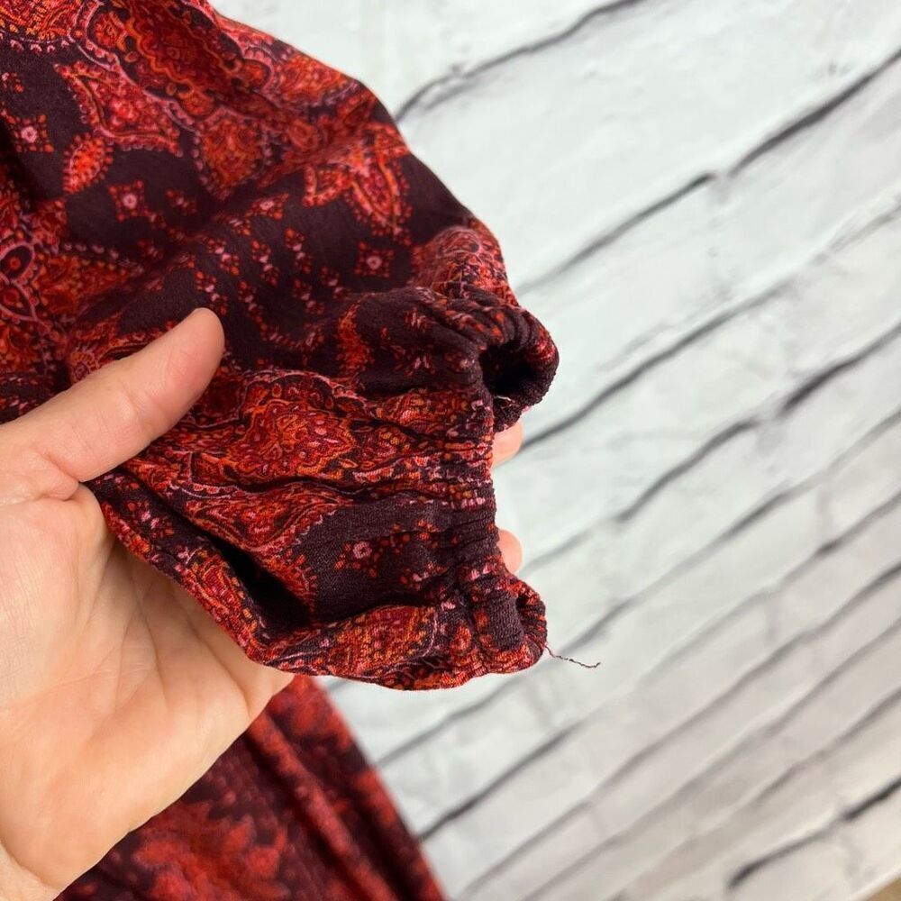 Torrid Plus Size 1 Red Midi Ruffle Surplice Dress… - image 7